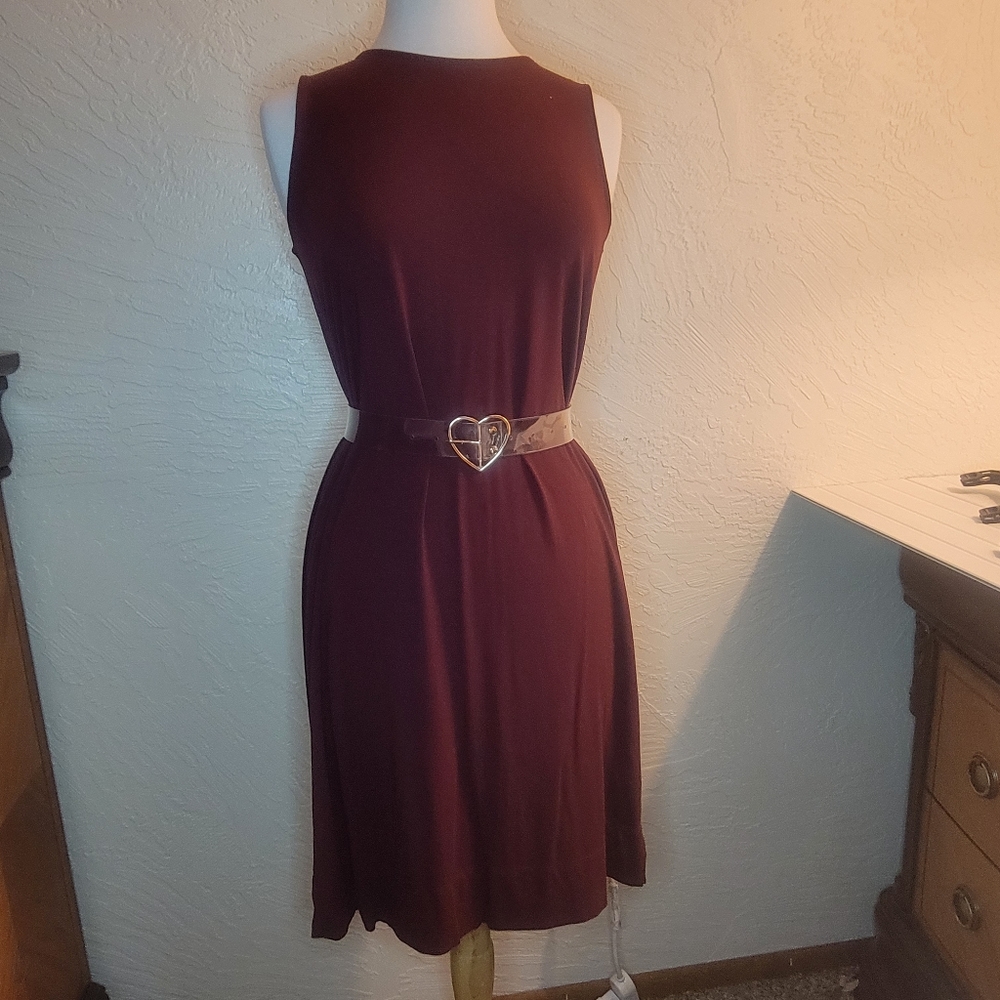 J. Jill burgundy slip dress